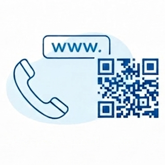 Иконка контактов и QR-кода