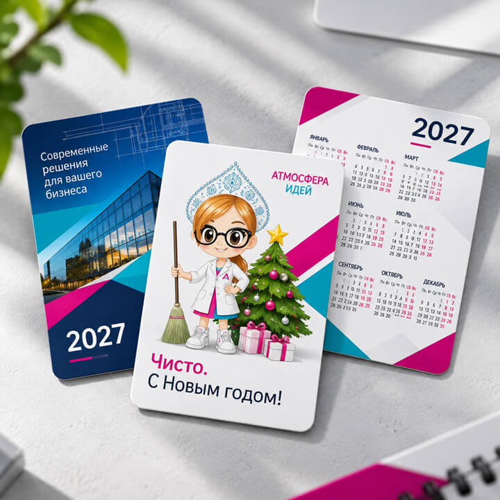 Карманные календари заказать в Горно-Алтайске типография Атмосфера